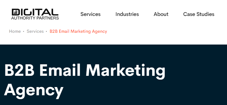 digital authority partners b2b email marketing agency