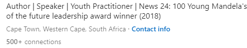 linkedin profile