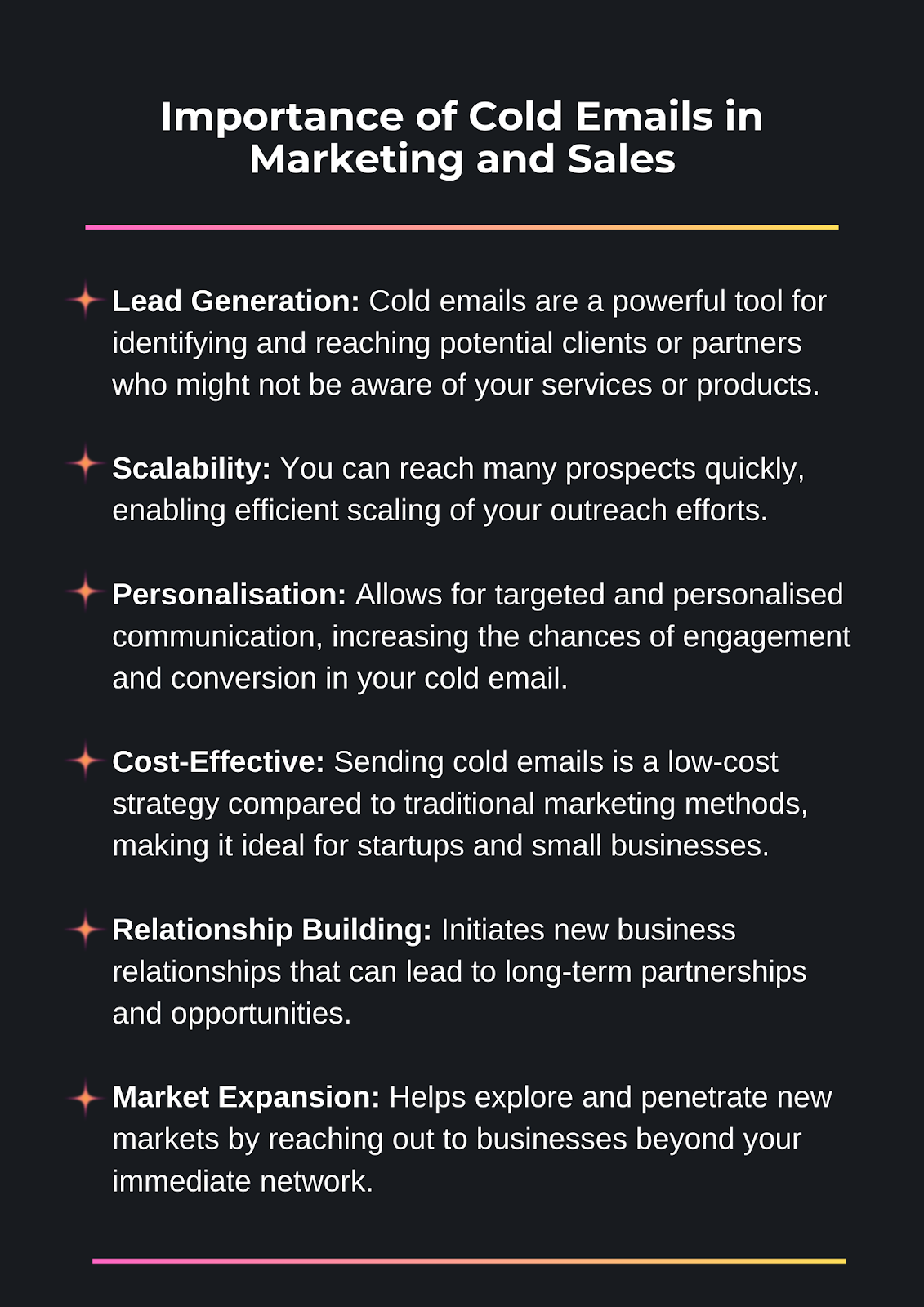 Importance of cold emails 