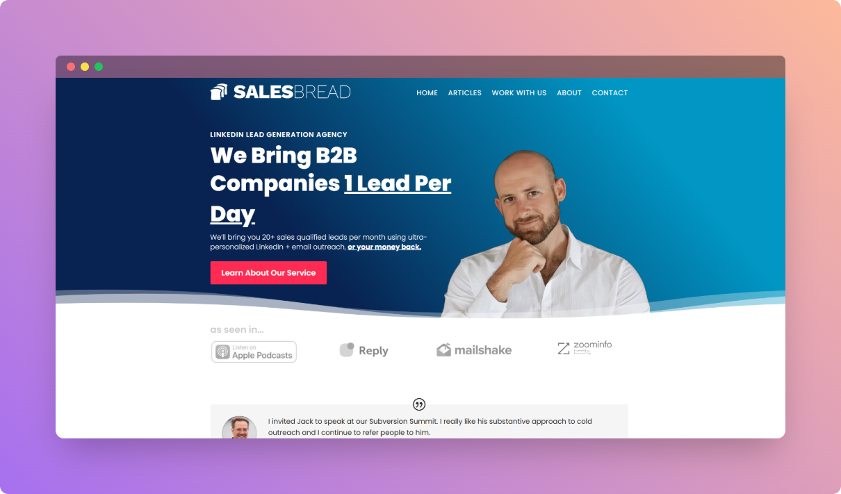 Sales bread website