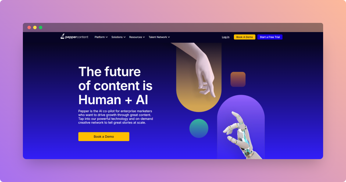 Pepper content outreach website