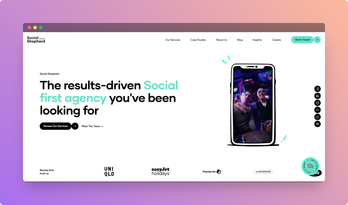 Social Shepherd website